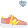 wonders-pink-coral-suede-leather-sneakers