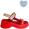 wonders-red-coral-leather-wedge-sandals