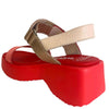 wonders-red-coral-leather-wedge-sandals