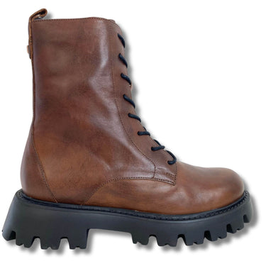 wonders-tan-leather-lace-up-biker-boots