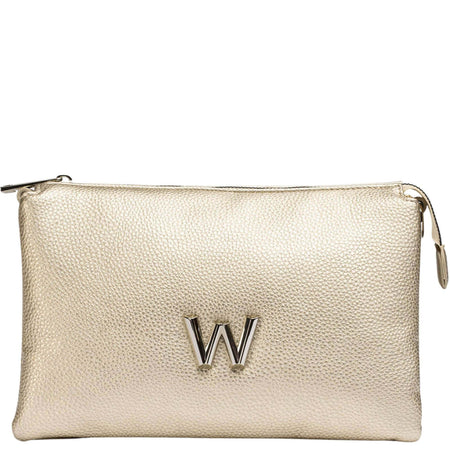 Wonders Triple Compartment Crossbody Bag - Gold