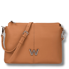 Wonders Triple Compartment Crossbody Bag - Tan