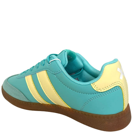 XTI Aqua & Lemon Slim Line Gum Sole Sneakers