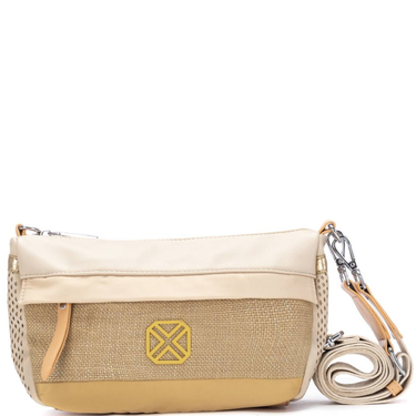 ladies rectangle beige bag