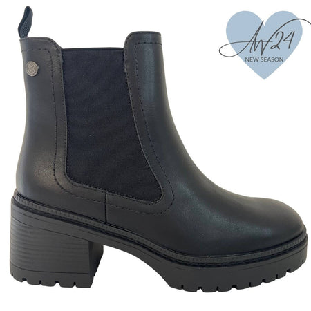 XTI Black Ankle Boots