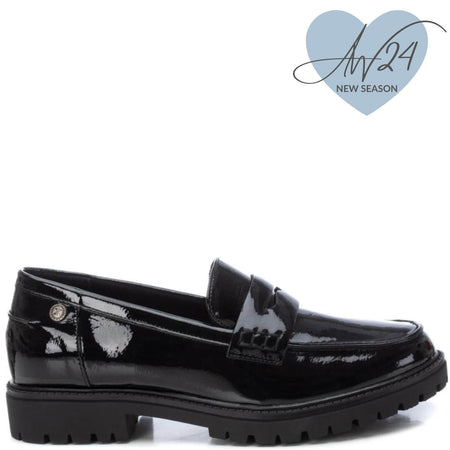 XTI Black Patent Classic Loafers