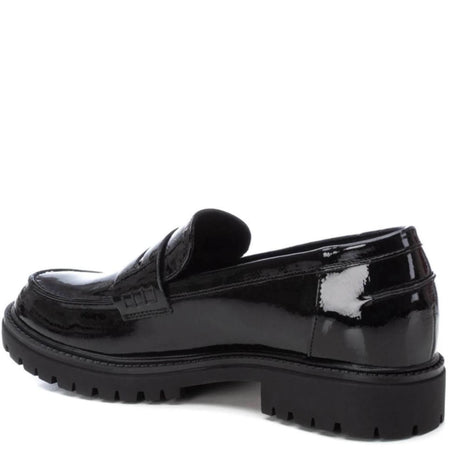 XTI Black Patent Classic Loafers