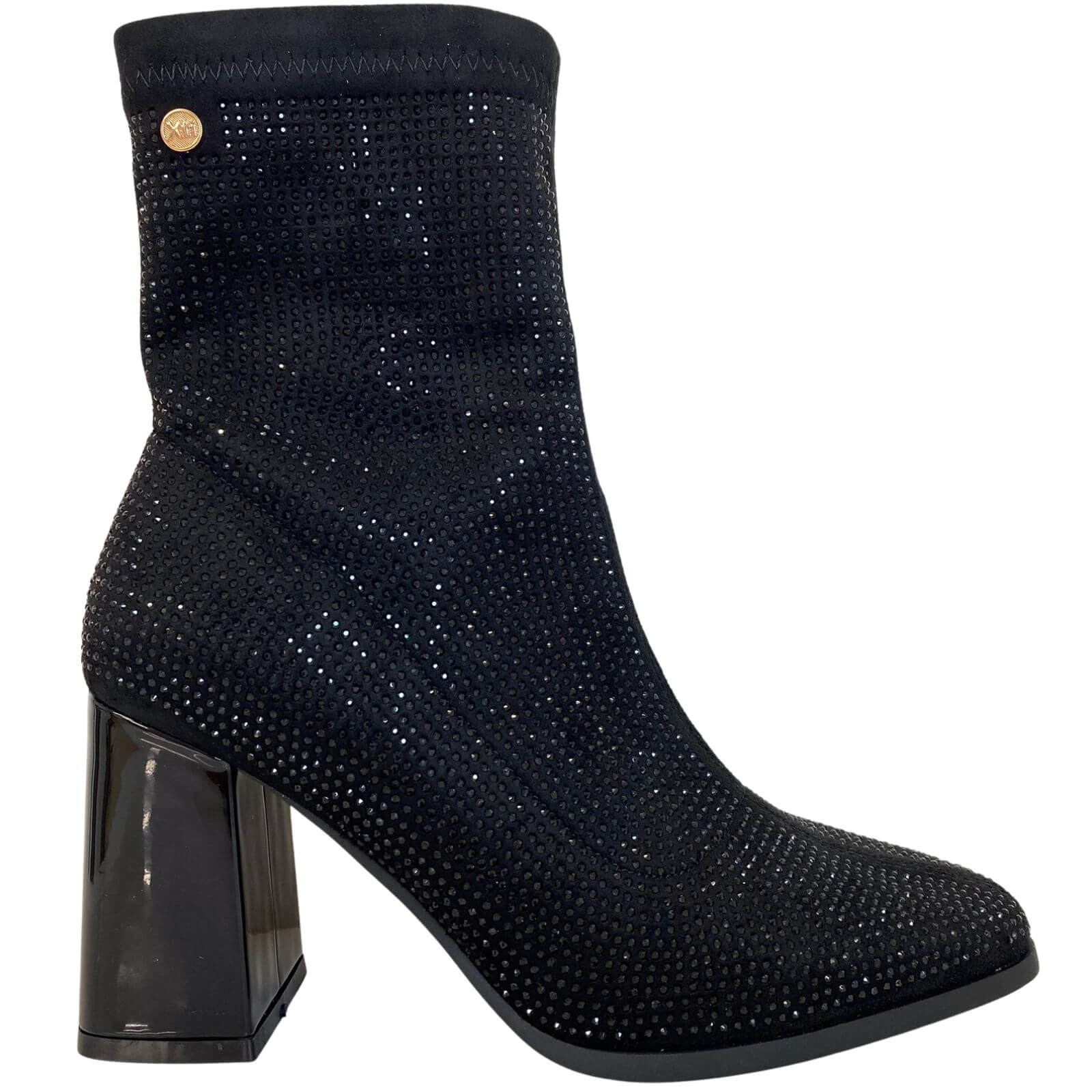 Black 2024 sparkly booties