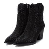 XTI Black Sparkly Western Boots