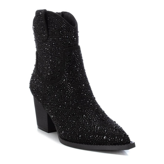 XTI Black Sparkly Western Boots