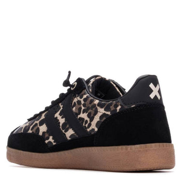 xti-black-suede-animal-print-gum-sole-sneakers