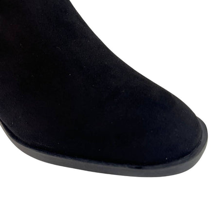 XTI Black Suede Long Length Boots