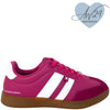 xti-fuchsia-pink-slim-line-gum-sole-sneakers