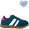 xti-green-slim-line-gum-sole-sneakers
