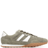 xti ladies khaki green suede sneakers
