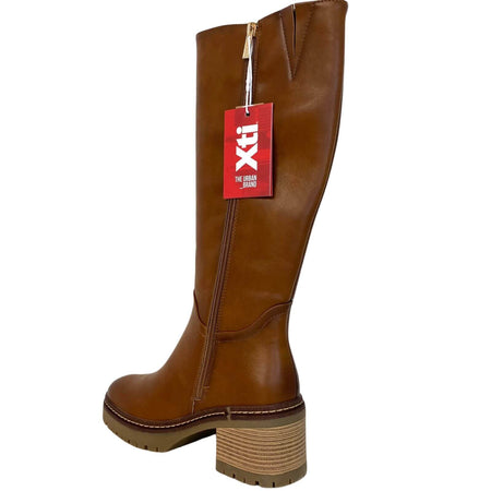 XTI Tan Long Length Casual Boots