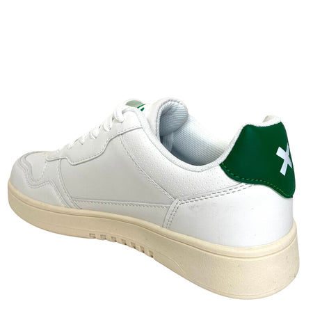 XTI White & Emerald Green Sneakers