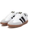 XTI White Slim Line Gum Sole Sneakers