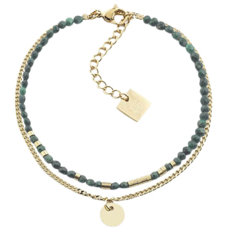 ZAG Apache Gold Bracelet - Malachite