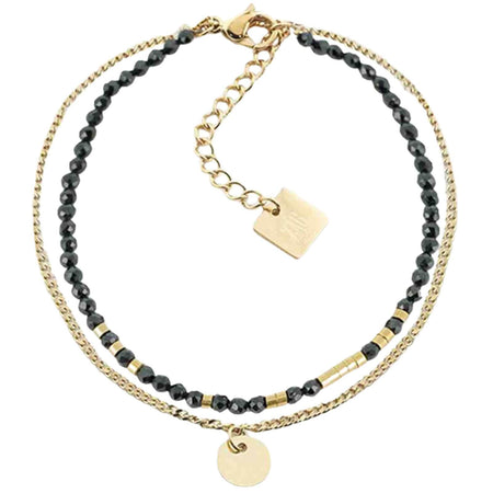 ZAG Apache Gold Bracelet - Onyx