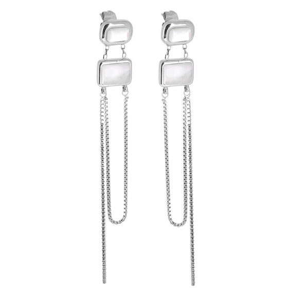 zag-double-chain-drop-silver-earrings