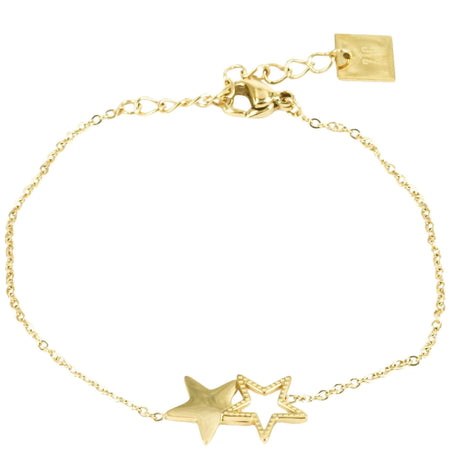 ZAG Double Star Gold Bracelet