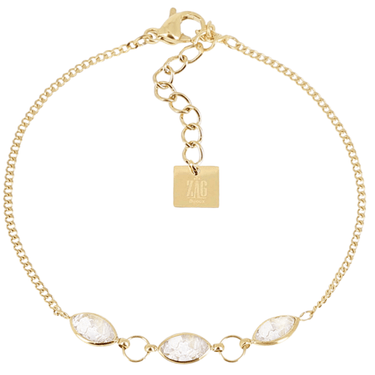 ladies gold plated stainless steel bracelet