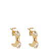 zag gold plated stainless steel earrings