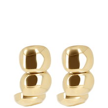 zag gold plated stainless steel earrings
