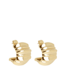 zag gold plated stainless steel earrings