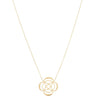 ladies gold plated stainless steel necklace