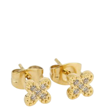 ZAG Gold Mini Clover Earrings