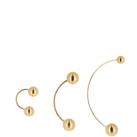 ZAG Gold Multi Piercing Earrings Set