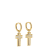 zag gold plated stainless steel earrings