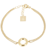 ladies gold plated stainless steel bracelet