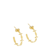 zag gold plated stainless steel earrings