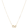 ladies small dainty gold necklace