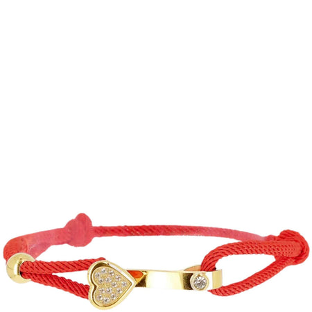 ZAG Heart Gold & Red Bracelet