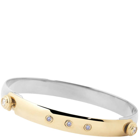 ZAG Jonc Two Tone Sparkle Bangle