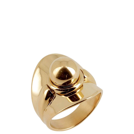 ZAG Large Sphere Gold Ring