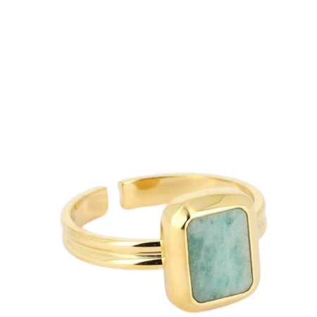 ZAG Omonia Gold Amazonite Ring