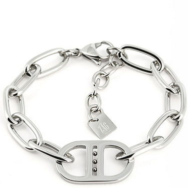 ZAG Oval Link Silver Bracelet