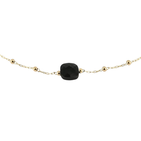 ZAG Pablo Gold Necklace - Onyx