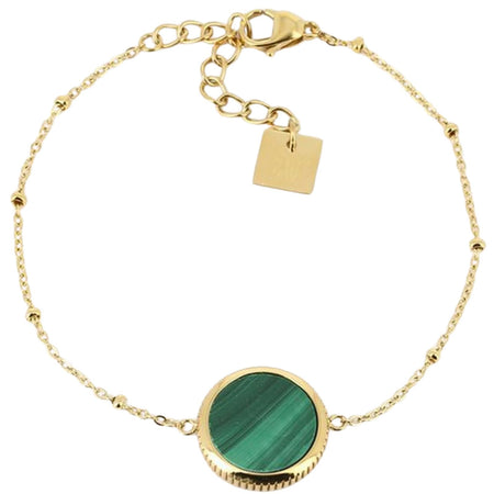 ZAG Pearly Gold Bracelet - Malachite