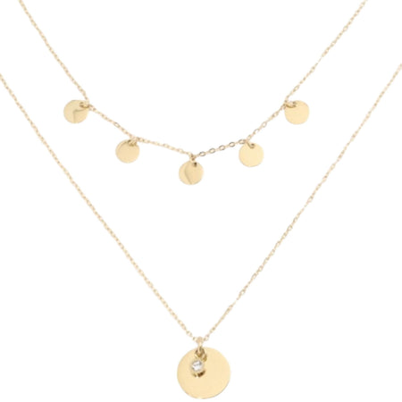 ZAG Precilia Gold Double Necklace