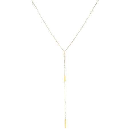 ZAG Prego Gold Lariat Necklace