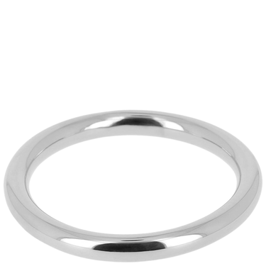 Silver ring on a white background