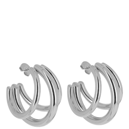 ZAG Thisbee Silver Triple Hoop Earrings