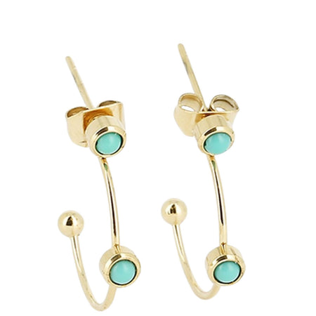 ZAG Tiradente Gold Fine Hoop Earrings