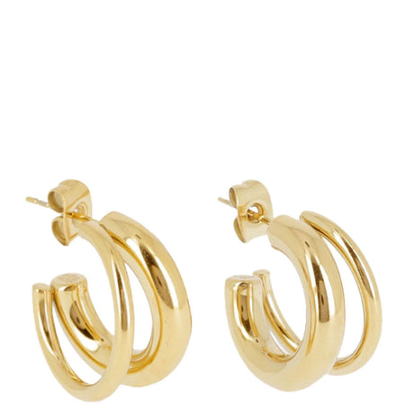 ZAG Tortel Gold Hoop Earrings